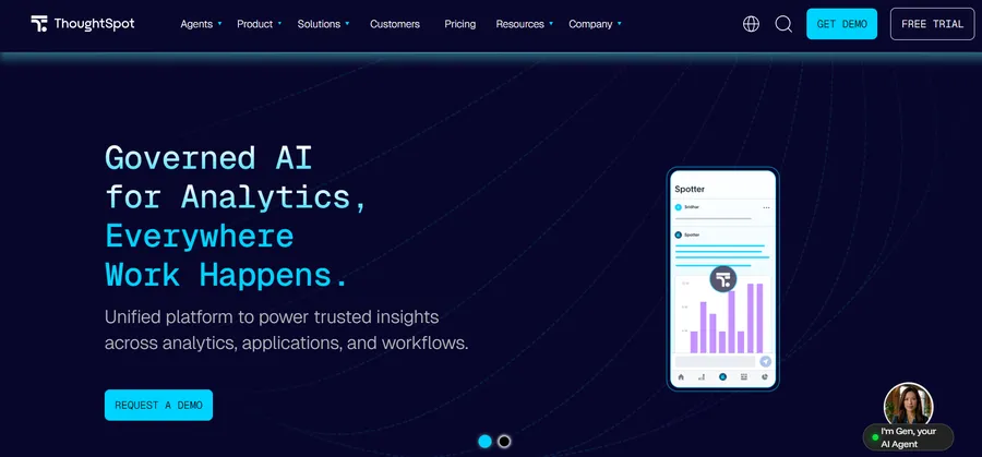 TOP 15+ Most Used AI Tools for Data Analysis (Compared) 22 thoughtspot