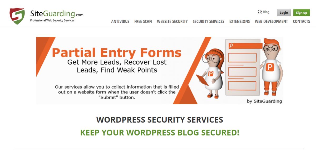 siteguarding web security tool
