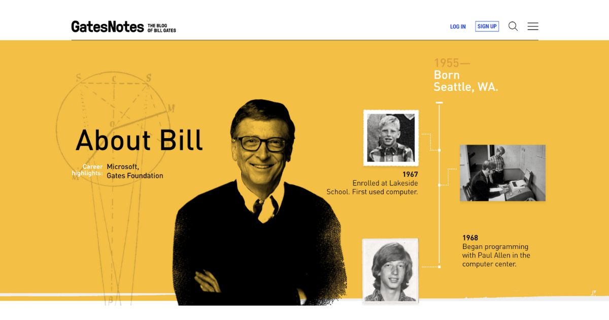 Bill Gates Portfolio Website