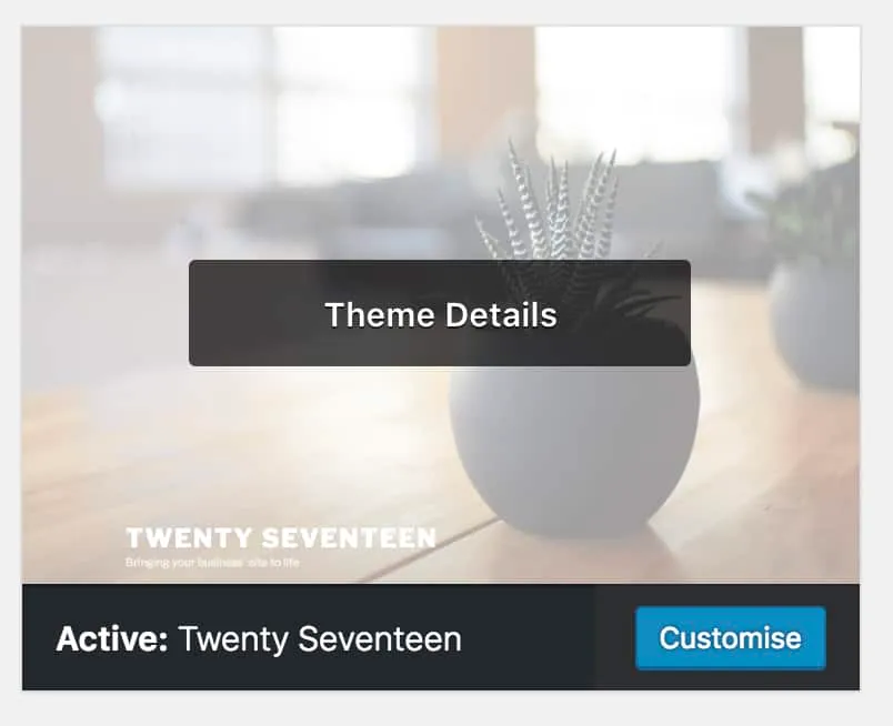 Customize The Activate Theme