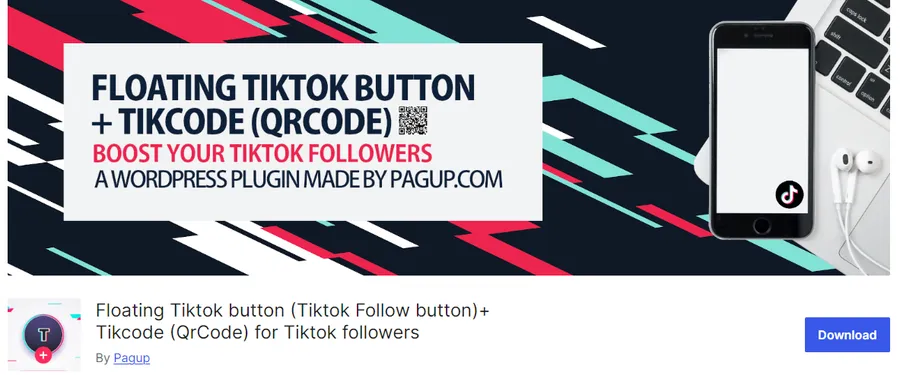 Floating Tiktok Button