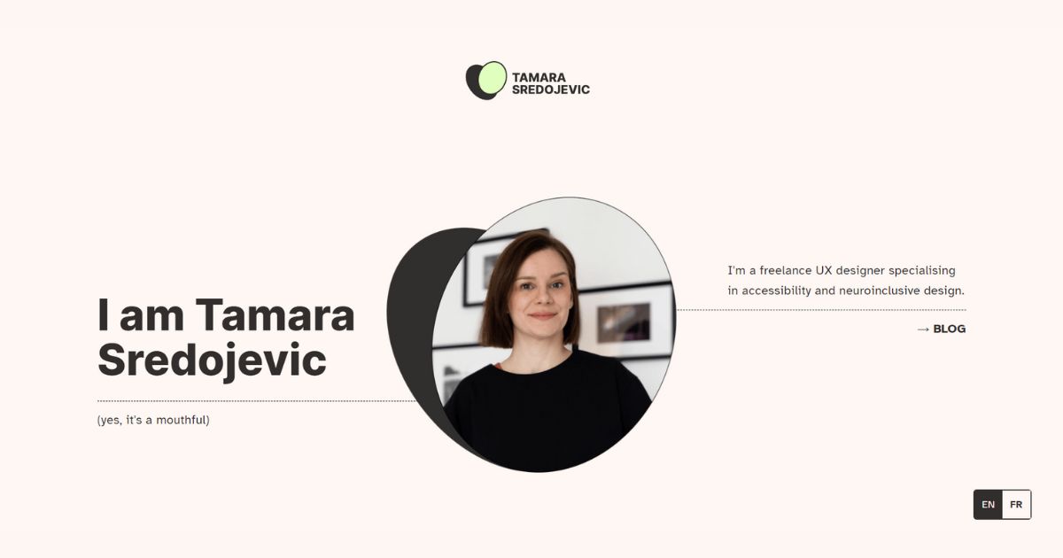 Tamara Sredojevic Portfolio Website