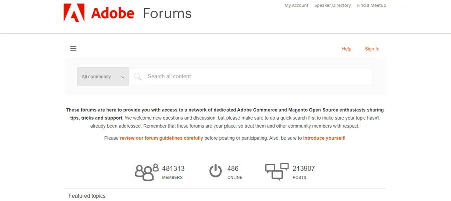 Magento Community Forum