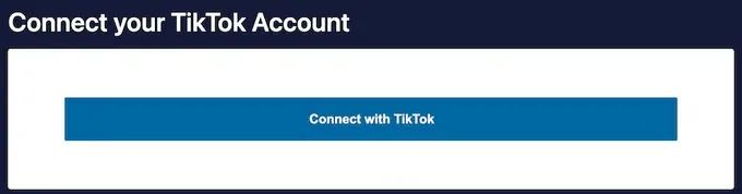 Connect With TikTok