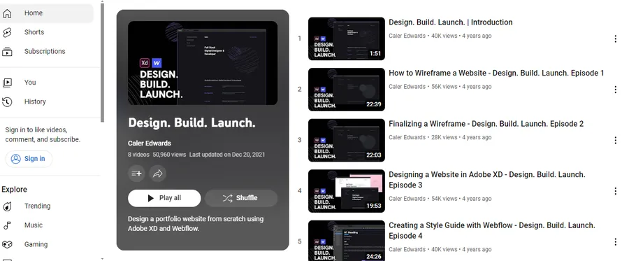 Design. Build. Launch