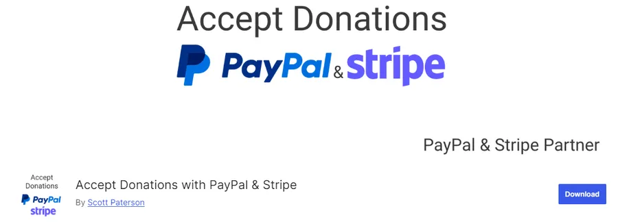 Accept Donations with PayPal & Stripe