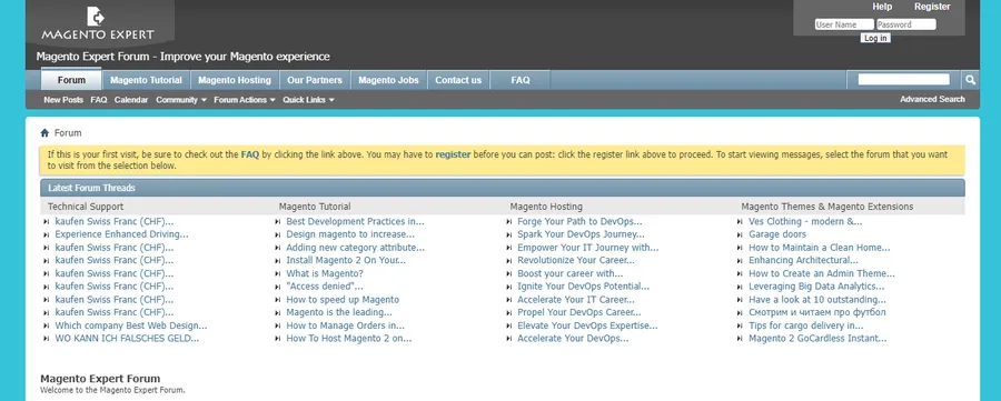 Magento Experts Forum