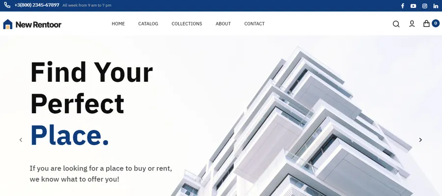 Rentoor - Shopify for Real Estate Agents Theme