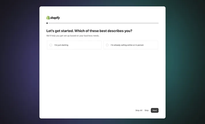 Shopify Setup Wizard