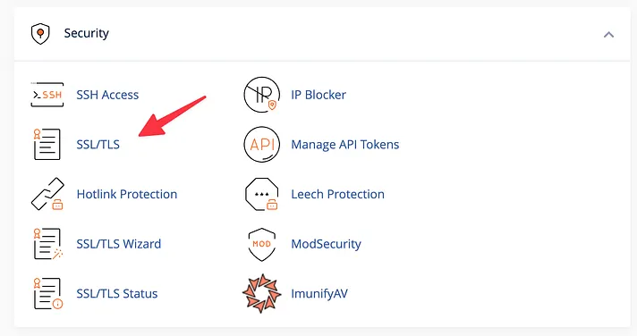 cPanel SSL/TLS