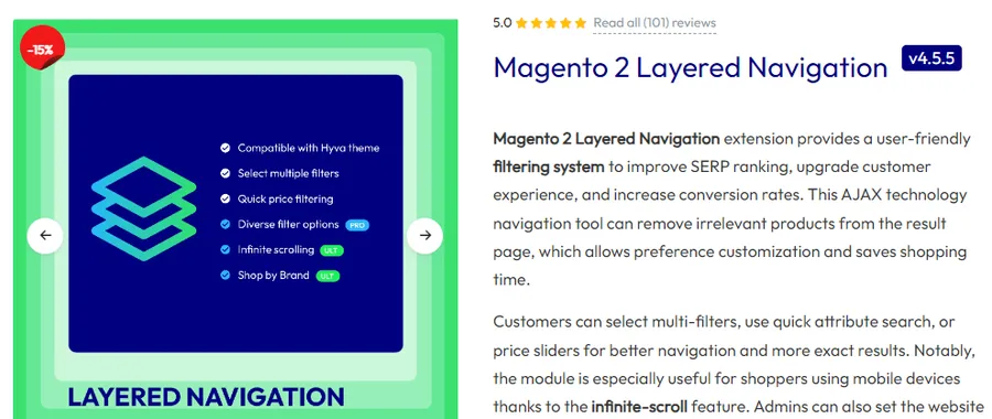 Magento 2 Layered Navigation