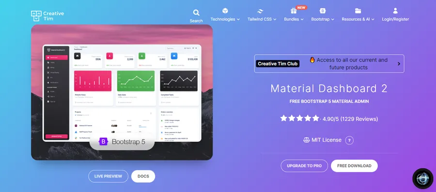 Material Dashboard