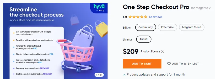 One Step Checkout Pro for Magento 2