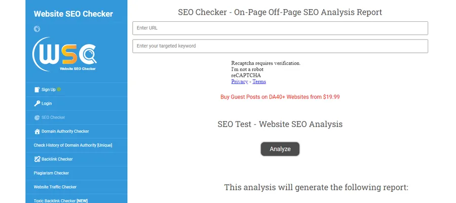 websiteseochecker