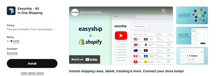 Easyship ‑ All in One Shipping