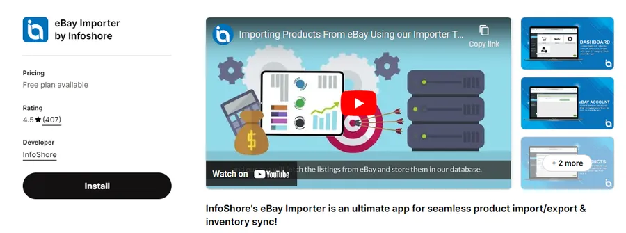 eBay Importer by Infoshore