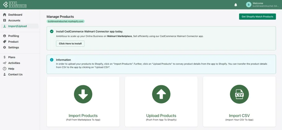 Import Products to Shopify