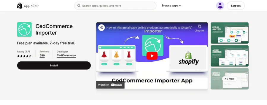 Install CedCommerce Importer