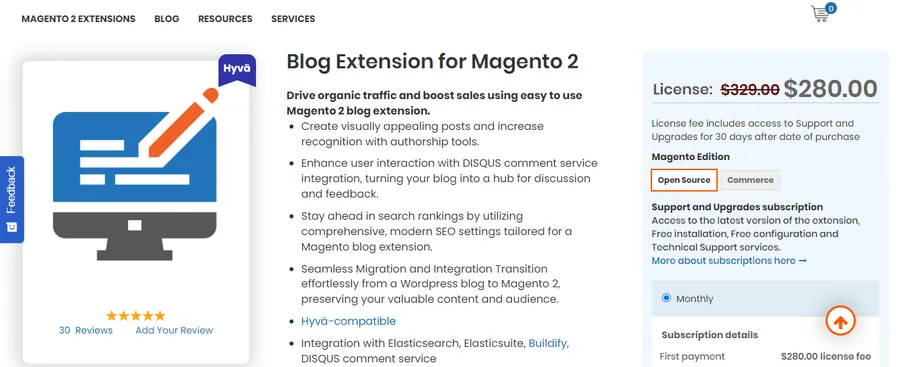 aheadWorks Blog Extension for Magento 2