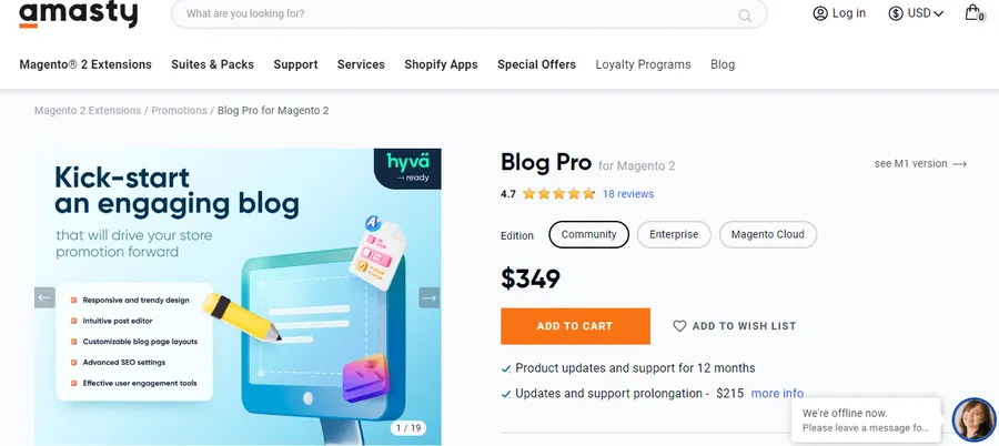 Amasty Blog Pro For Magento 2