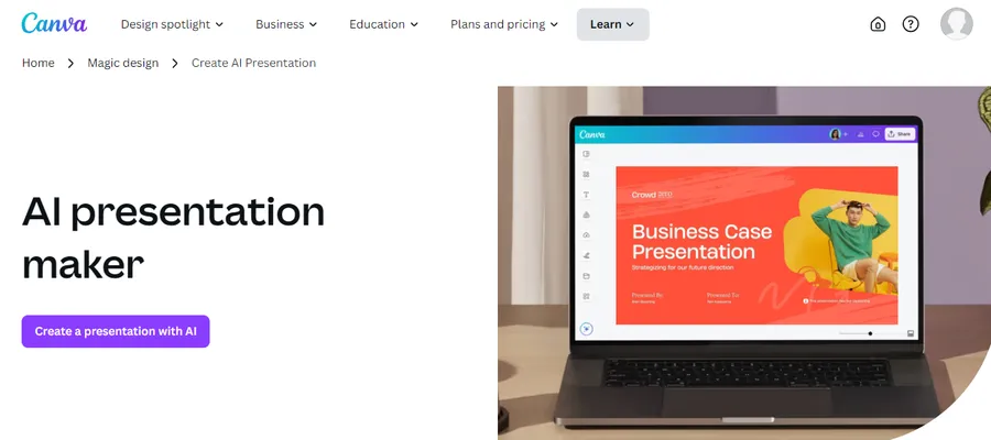 Canva AI Presentations