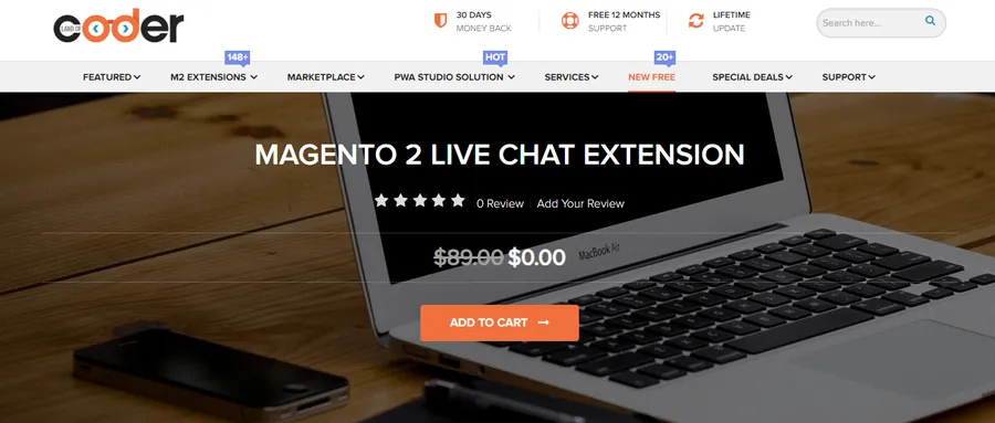 Landofcoder Magento 2 Live Chat