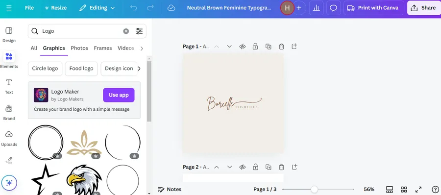 more canva logo maker features