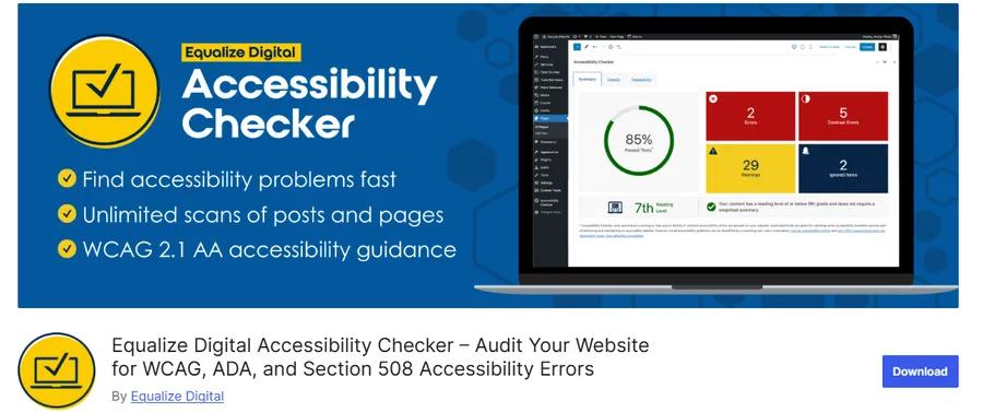 Equalize Digital Accessibility Checker