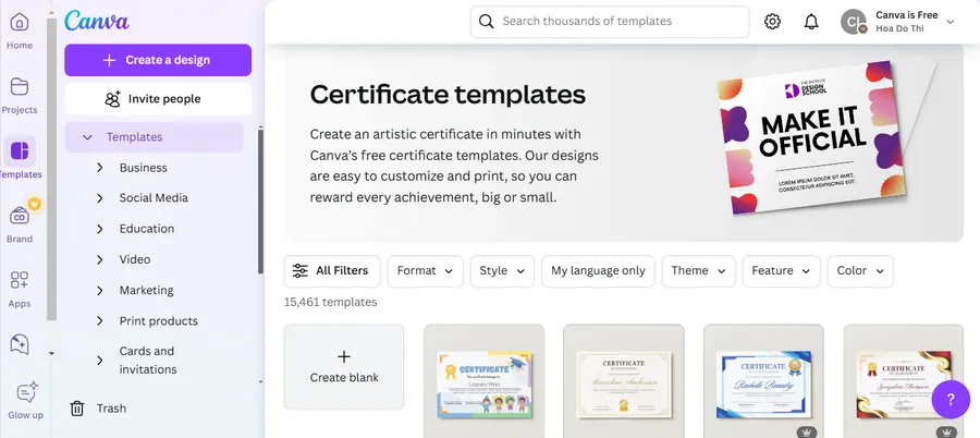 Canva Certificate Templates