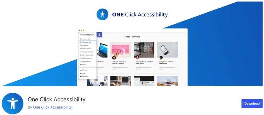 One Click Accessibility