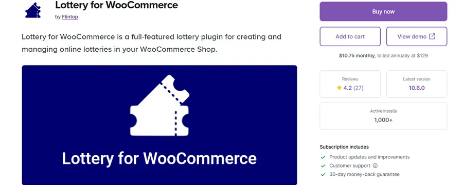 Lottery for WooCommerce