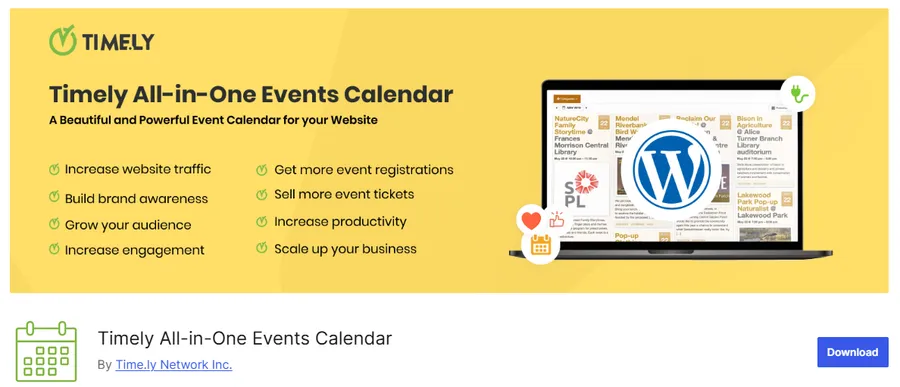 Timely All-in-One Events Calendar