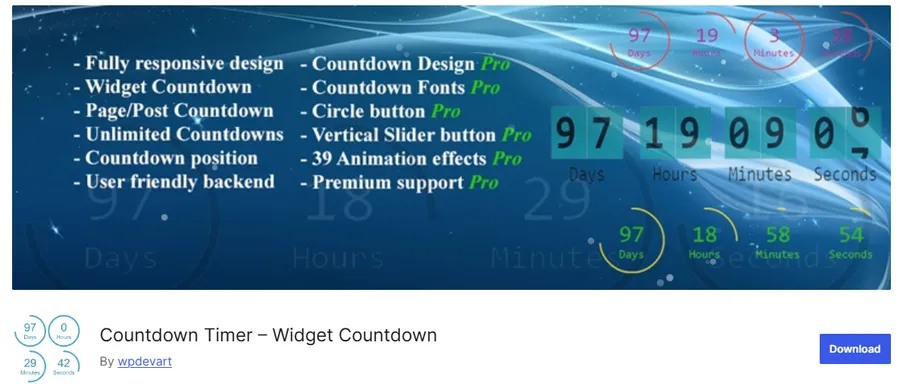 Countdown Timer – Widget Countdown