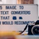 5 Image to Text Converters