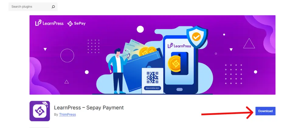 Download LearnPress SePay Plugin From WordPress.org