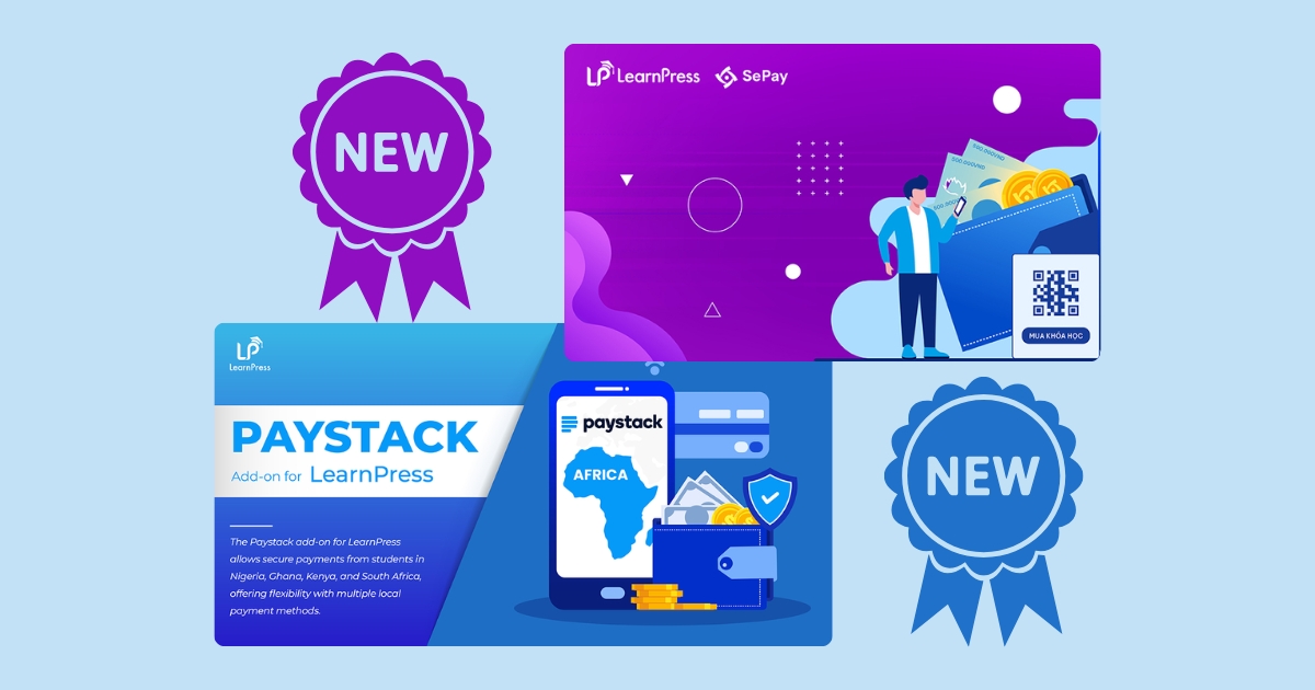 SEPAY Add-on for LearnPress & PayStack Add-on for LearnPress