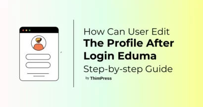 How Can User Edit The Profile After Login Eduma