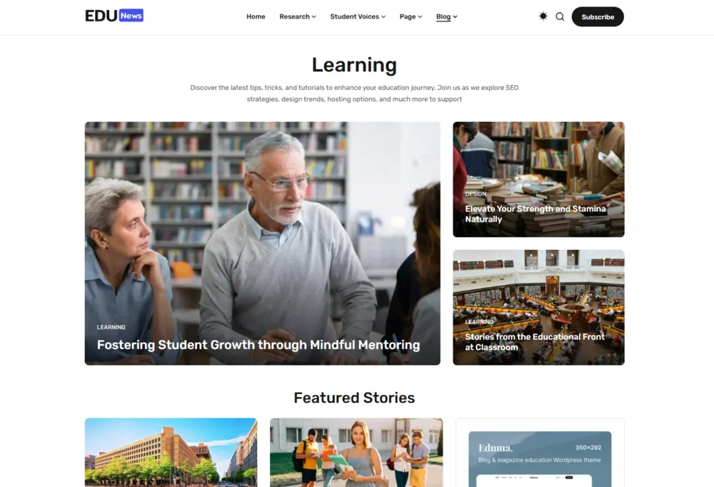 EduNews Blog Grid Layout 2