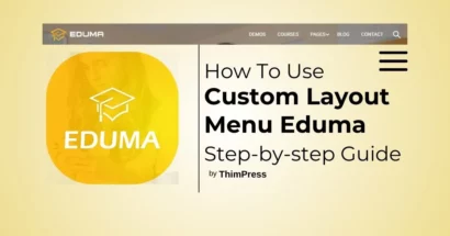 How To Use Custom Layout Menu Eduma