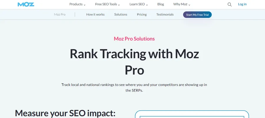 6+ Best SEO Ranking Checker Tools to Track Your Website’s Performance 10 MOZ Rank Tracking