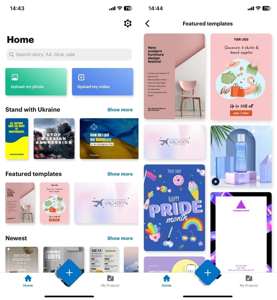 5 Graphic Design Apps like Canva for iPhone 6 VistaCreate