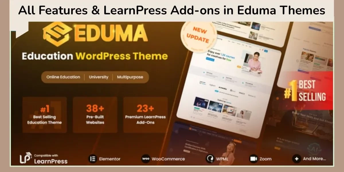 All Features and LearnPress Add-ons in Eduma