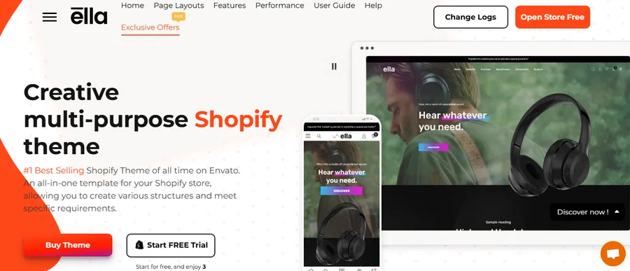 7+ Best Multipurpose Shopify Themes 12 Ella