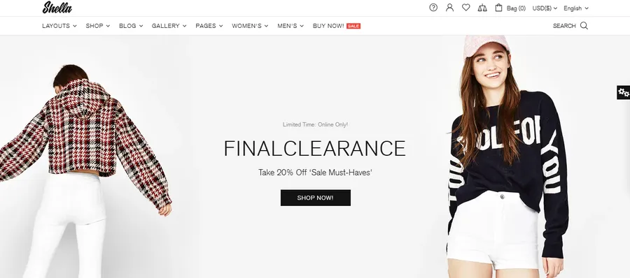7+ Best Multipurpose Shopify Themes 13 Shella