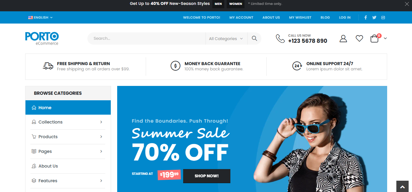 8+ Best Responsive Shopify Themes for Mobile & High Conversions 13 Porto
