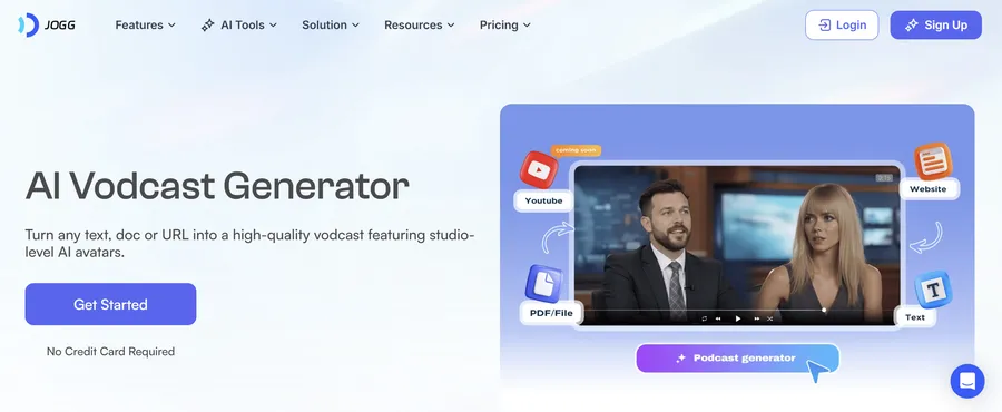 JoggAI Vodcast Generator