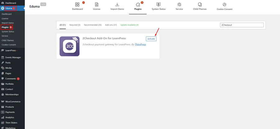 How to Use 2Checkout in Eduma: A Simple Guide 7 Activate 2Checkout
