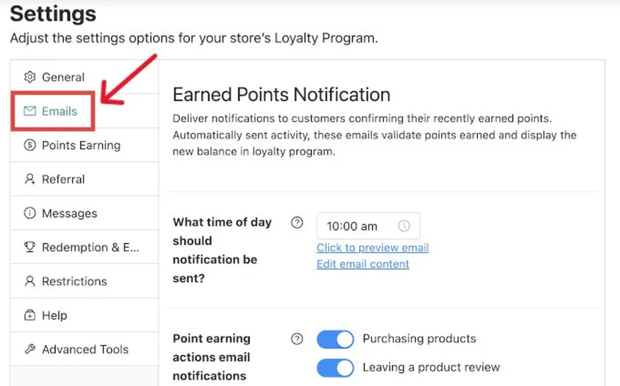 How to Setup a WooCommerce Rewards Program in Minutes 32 You can also change Loyalty Program Email Settings