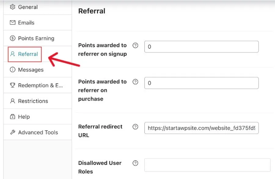 How to Setup a WooCommerce Rewards Program in Minutes 36 loyalty program referral settings