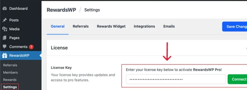 How to Setup a WooCommerce Rewards Program in Minutes 22 rewardswp license key e1761703473412